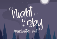 Night Sky Font - Featured Image