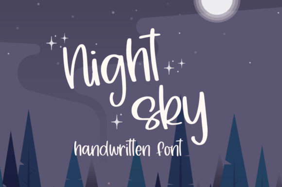 Night Sky Font - Featured Image
