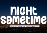 Night Sometime Font - Featured Image