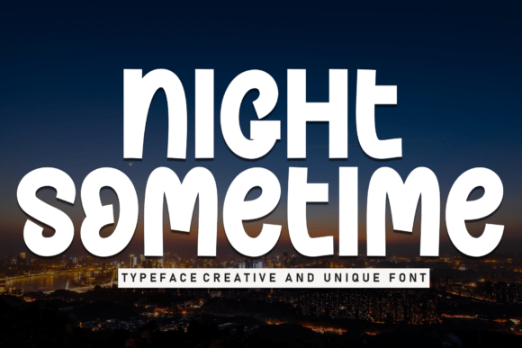 Night Sometime Font - Featured Image