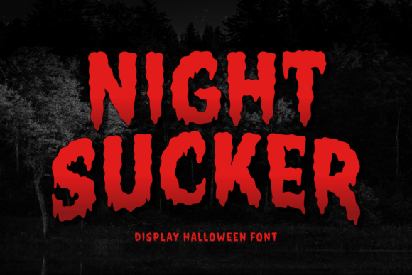 Night Sucker Font - Featured Image