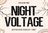 Night Voltage Font - Featured Image