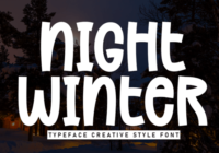 Night Winter Font - Featured Image