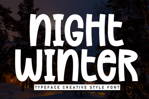 Night Winter Font - Featured Image