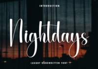 Nightdays Font - Featured Image