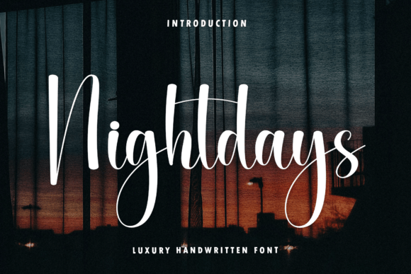 Nightdays Font - Featured Image