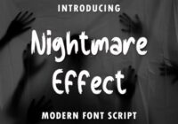 Nightmare Effect Font - Featured Image