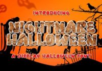 Nightmare Halloween Font Font - Featured Image