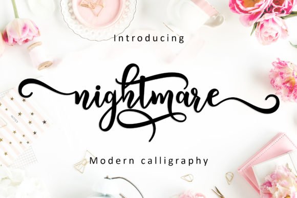 Nightmare Script Font - Featured Image