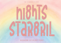 Nights Stargril Font - Featured Image