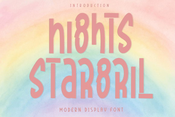 Nights Stargril Font - Featured Image