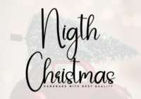 Nigth Christmas Font - Featured Image