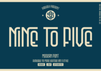 Nine to Five Font - Featured Image