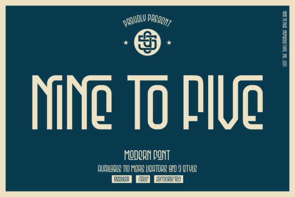 Nine to Five Font - Featured Image