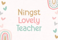 Ningst Lovely Teacher Font - Featured Image