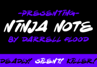 Ninja Note Font - Featured Image