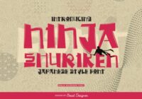 Ninja Shuriken Font - Featured Image