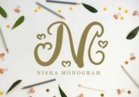 Nisha Monogram Font - Featured Image