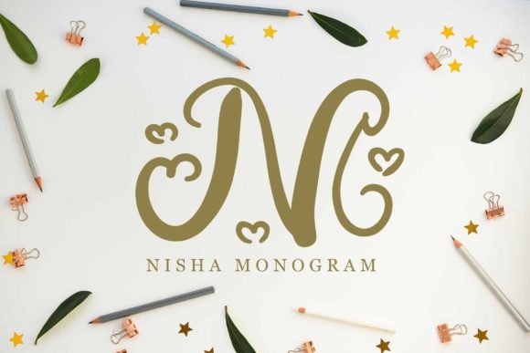Nisha Monogram Font - Featured Image