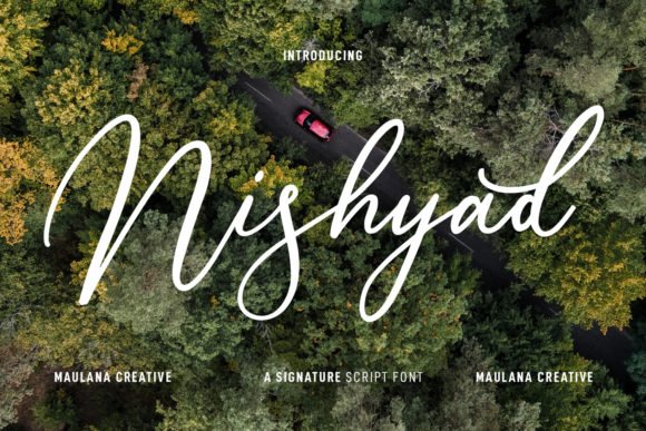 Nishyad Script Font - Featured Image