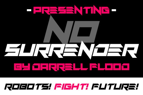No Surrender Font - Featured Image