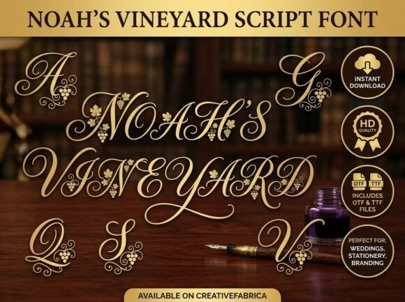 Noah's Vineyard Font Font - Featured Image