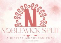 Noblewick Split Monogram Font - Featured Image