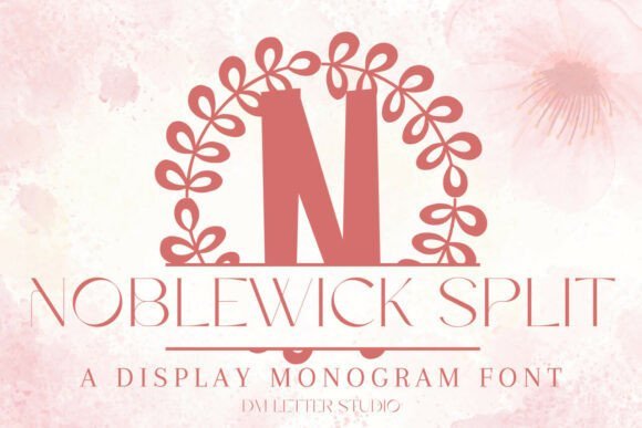 Noblewick Split Monogram Font - Featured Image