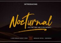 Nocturnal Script Font - Featured Image