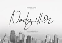 Nodzillar Font - Featured Image