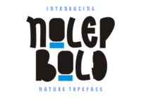 Nolep Bold Font - Featured Image