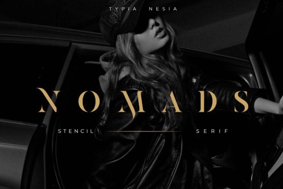 Nomads Stencil Font - Featured Image