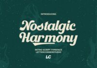 Nostalgic Harmony Font - Featured Image