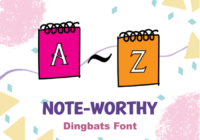 Note-worthy Font - Featured Image
