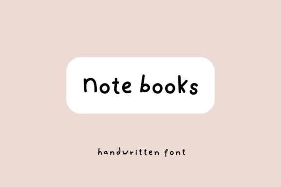 Note Books Font - Featured Image