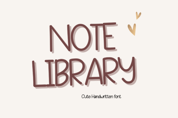 Note Library Font - Featured Image