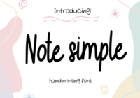 Note Simple Font - Featured Image