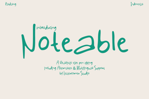 Noteable Font - Featured Image