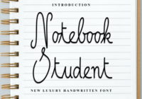 Notebook Student Font - Featured Image