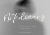 Notedinary Font - Featured Image