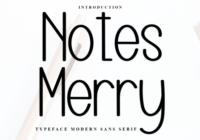 Notes Merry Font - Featured Image