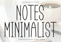 Notes Minimalist Font - Featured Image