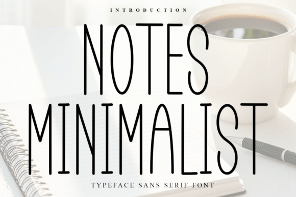 Notes Minimalist Font - Featured Image