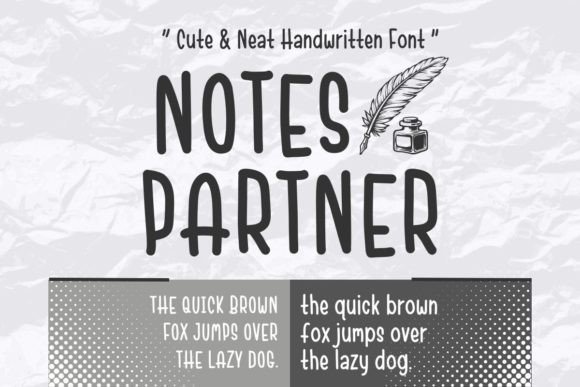 Notes Partner Font - Featured Image