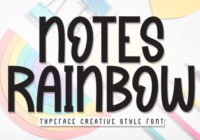Notes Rainbow Font - Featured Image