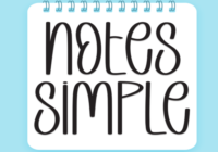 Notes Simple Font - Featured Image