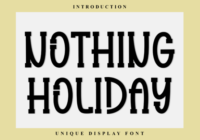 Nothing Holiday Font - Featured Image