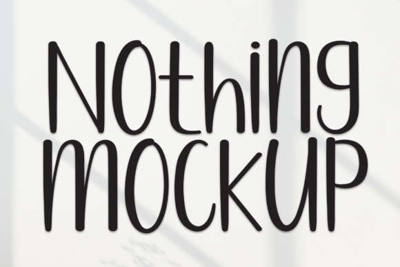 Nothing Mockup Font - Featured Image