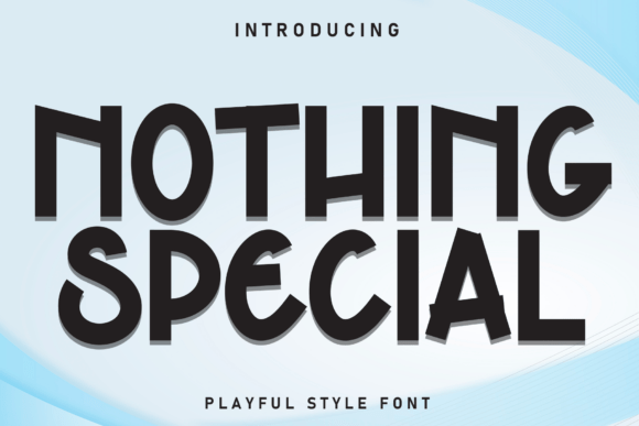 Nothing Special Font - Featured Image