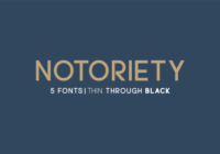 Notoriety Font - Featured Image